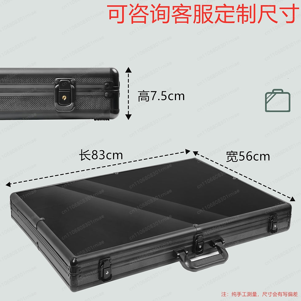 Thumbnail: Aluminum Alloy Toolbox Card Silver Storage Box Night Market Stall Box Portable F