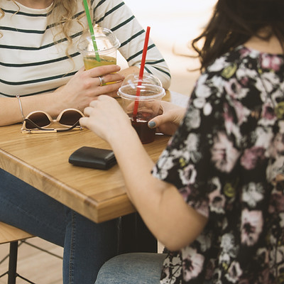 Girls in a Coffee Shop