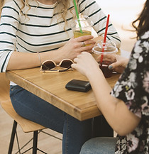 Girls in a Coffee Shop