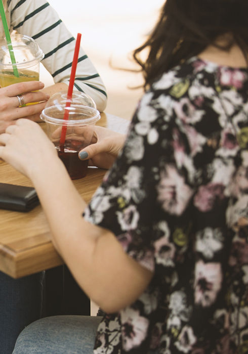 Girls in a Coffee Shop