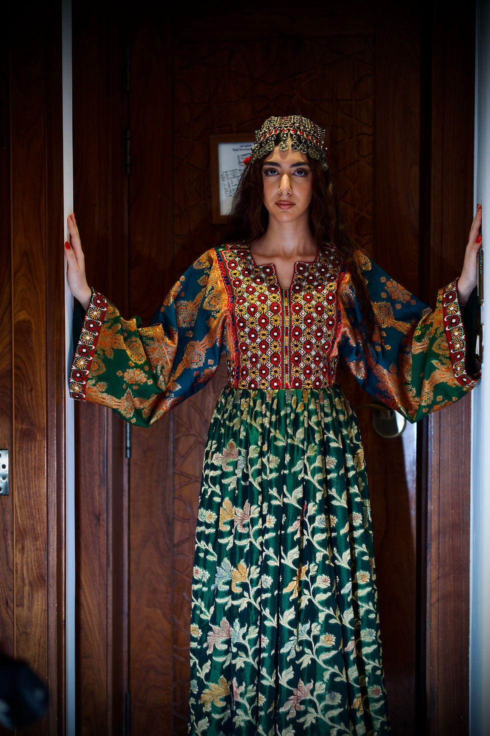 Thumbnail: Balouch Hand Embroidered Floral dress