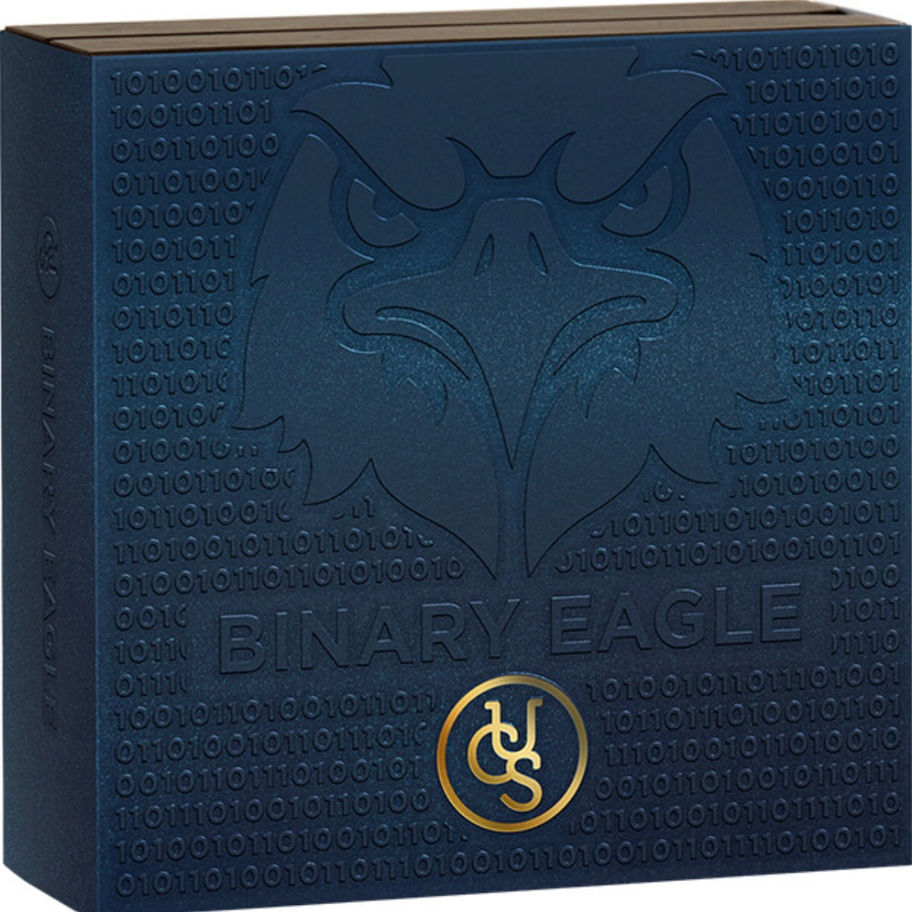 Срібна монета United Crypto States 2023 Binary Eagle 1000 Satoshi 2 oz срібло .999