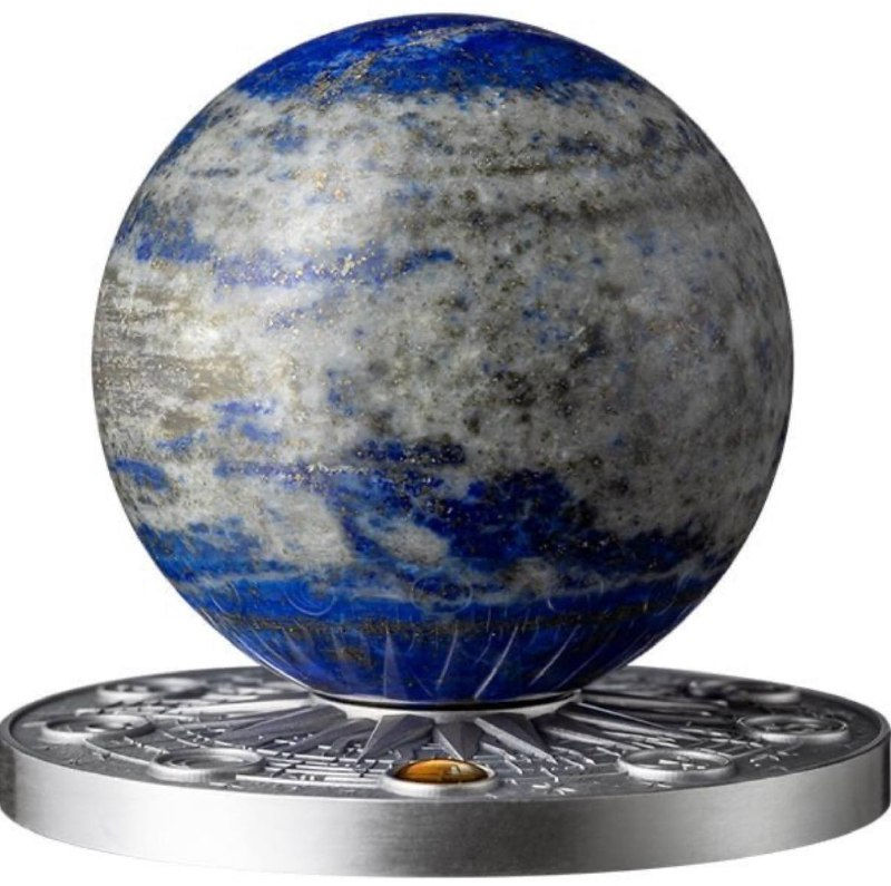 Срібна монета Ghana 2024 Earth 2 oz Ag .999 Solar System