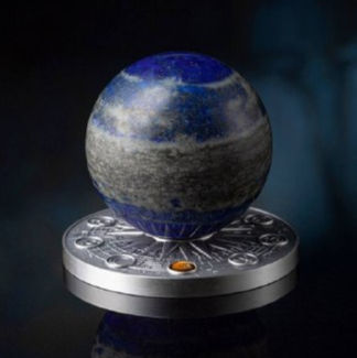 Срібна монета Ghana 2024 Earth 2 oz Ag .999 Solar System