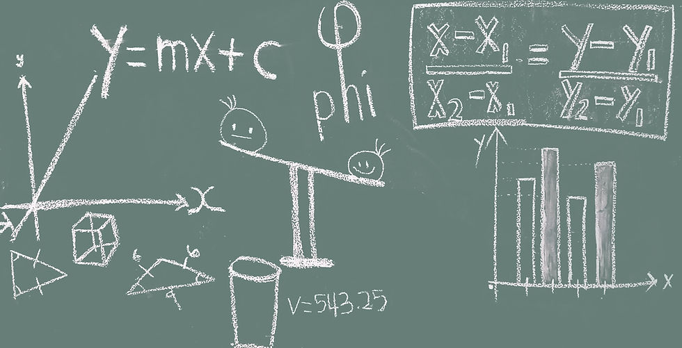number-line-blackboard-scale-math-educat