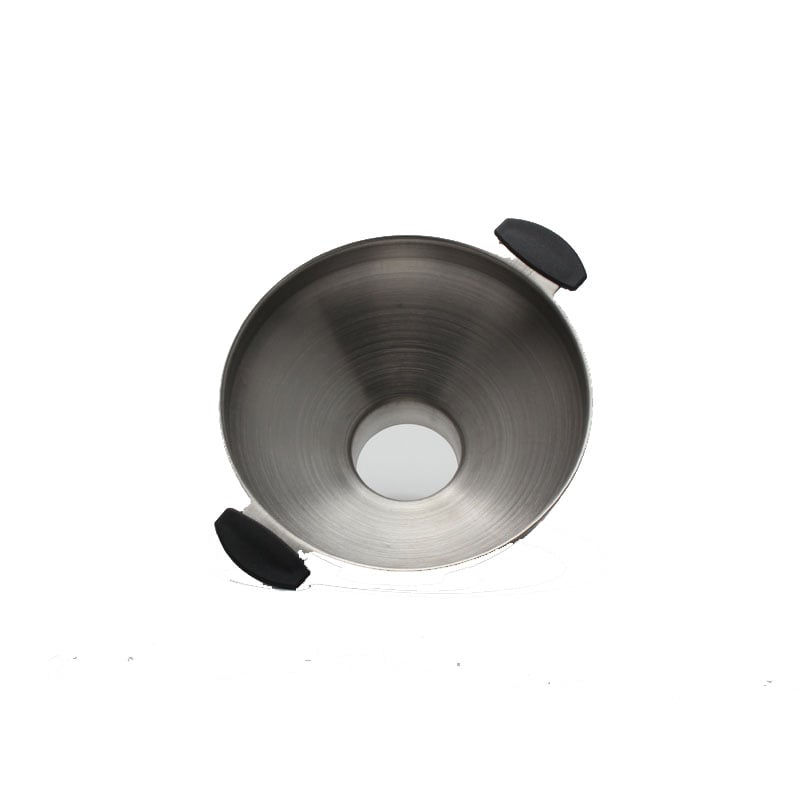Stainless Steel Wide-Mouth Funnel with Strainer