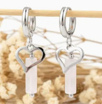 Boucle d'oreilles "Cœur Sacré"