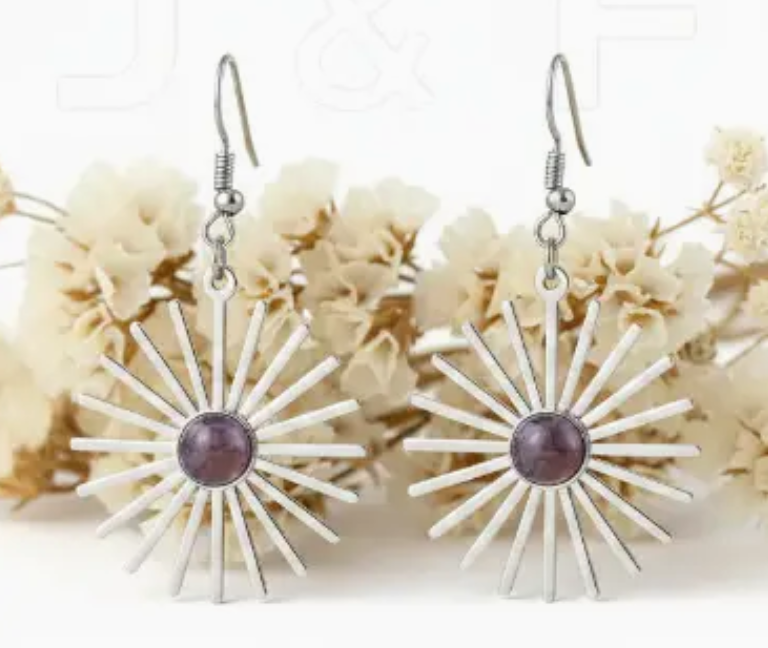 Boucle d'oreilles "Rayons Sacrés"