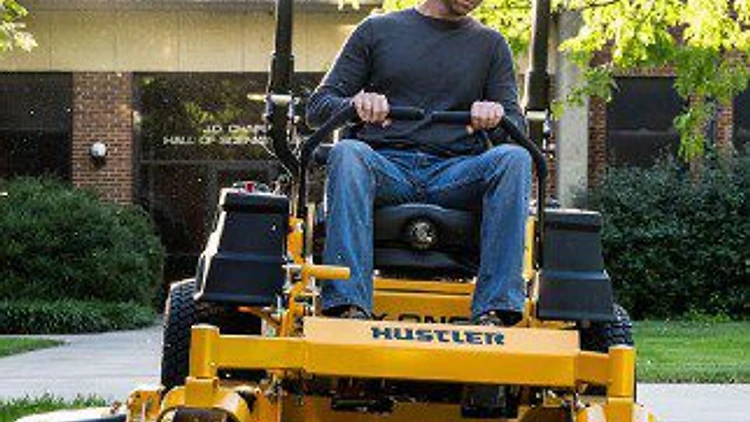 Residential lawn mowing service