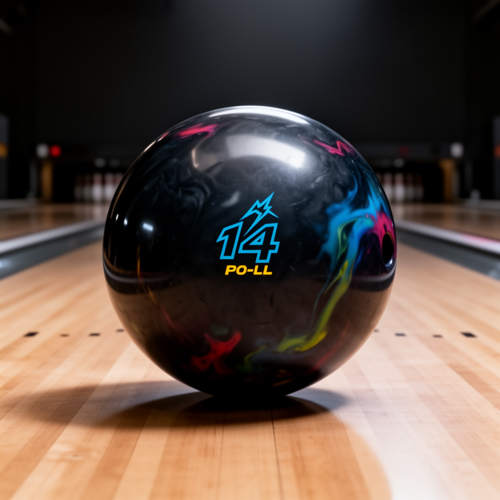 Brunswick TZone Indigo Swirl 16 lb bowling ball