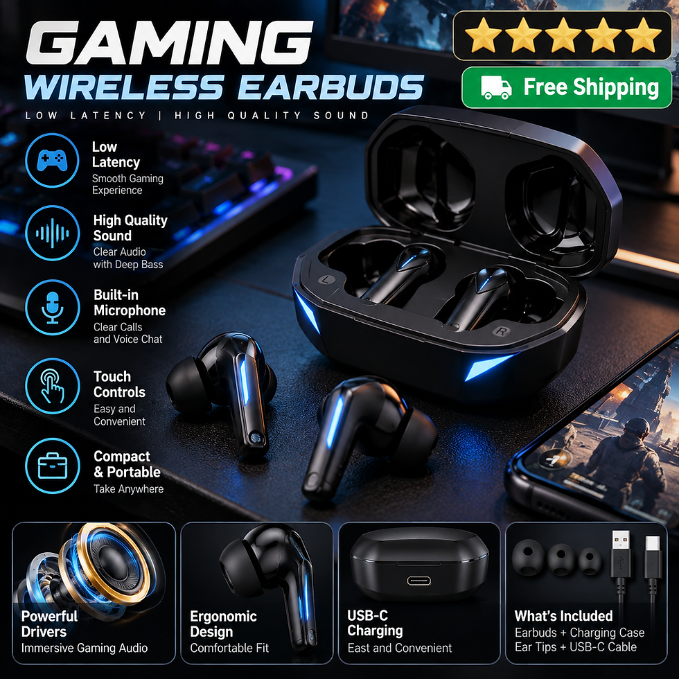 Wireless Gaming Earbuds – Compact True Wireless Audio product image