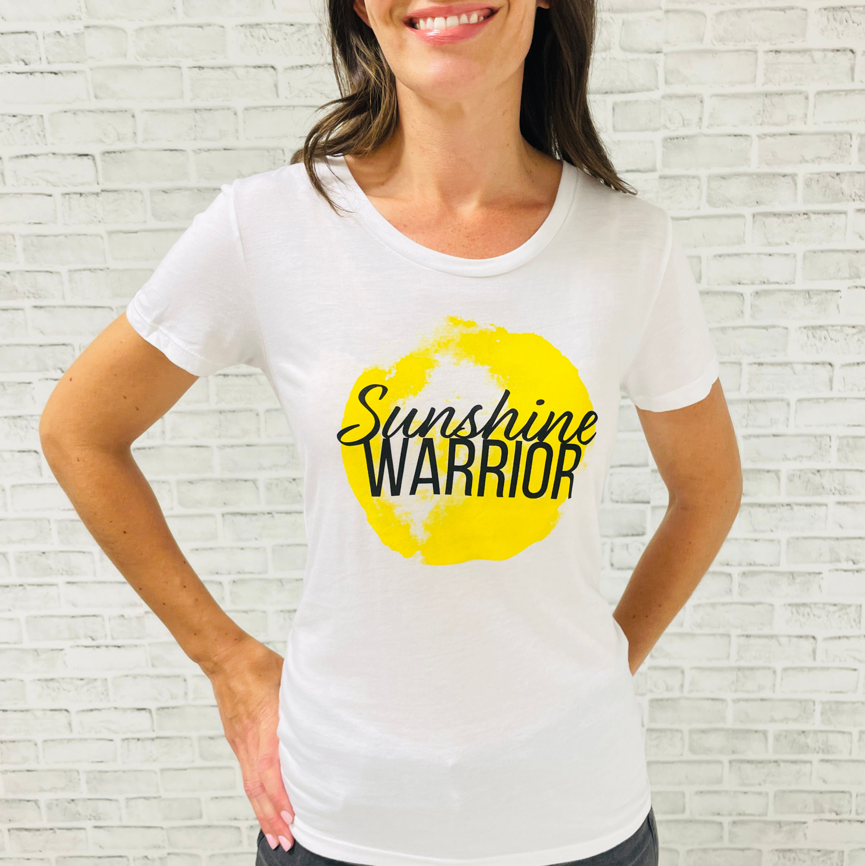 Sunshine Warrior Sunshine on White T-Shirt