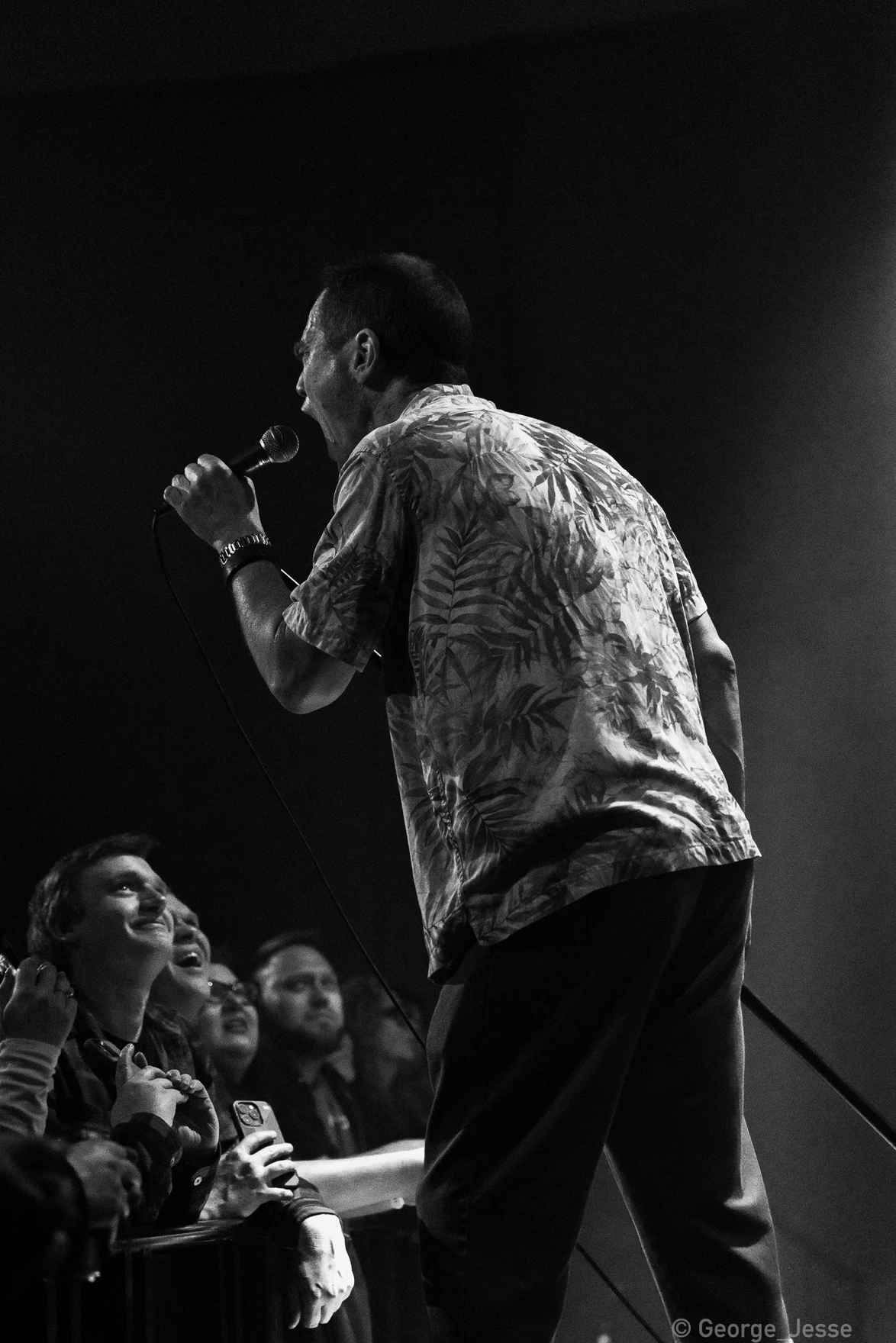 Jason Narducy and Michael Shannon and band performing R.E.M. songs at The Vogue in Indianapolis