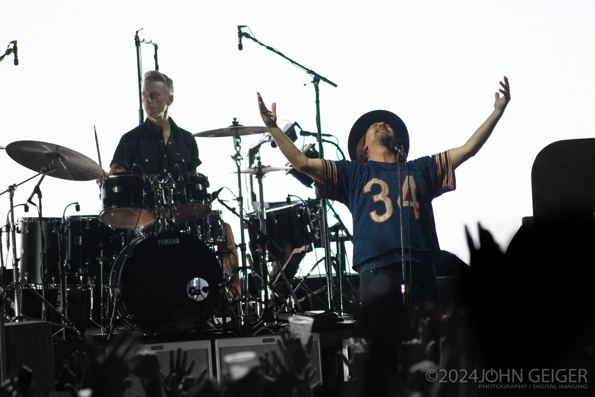 Pearl Jam performing live at Ruoff Music Center
