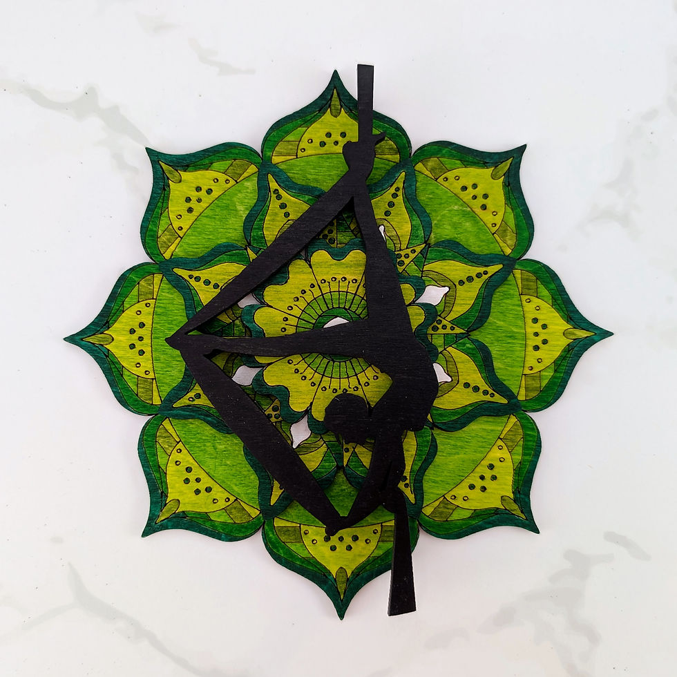 Thumbnail: Aerial Mandala Wall Art - Ankle Hang