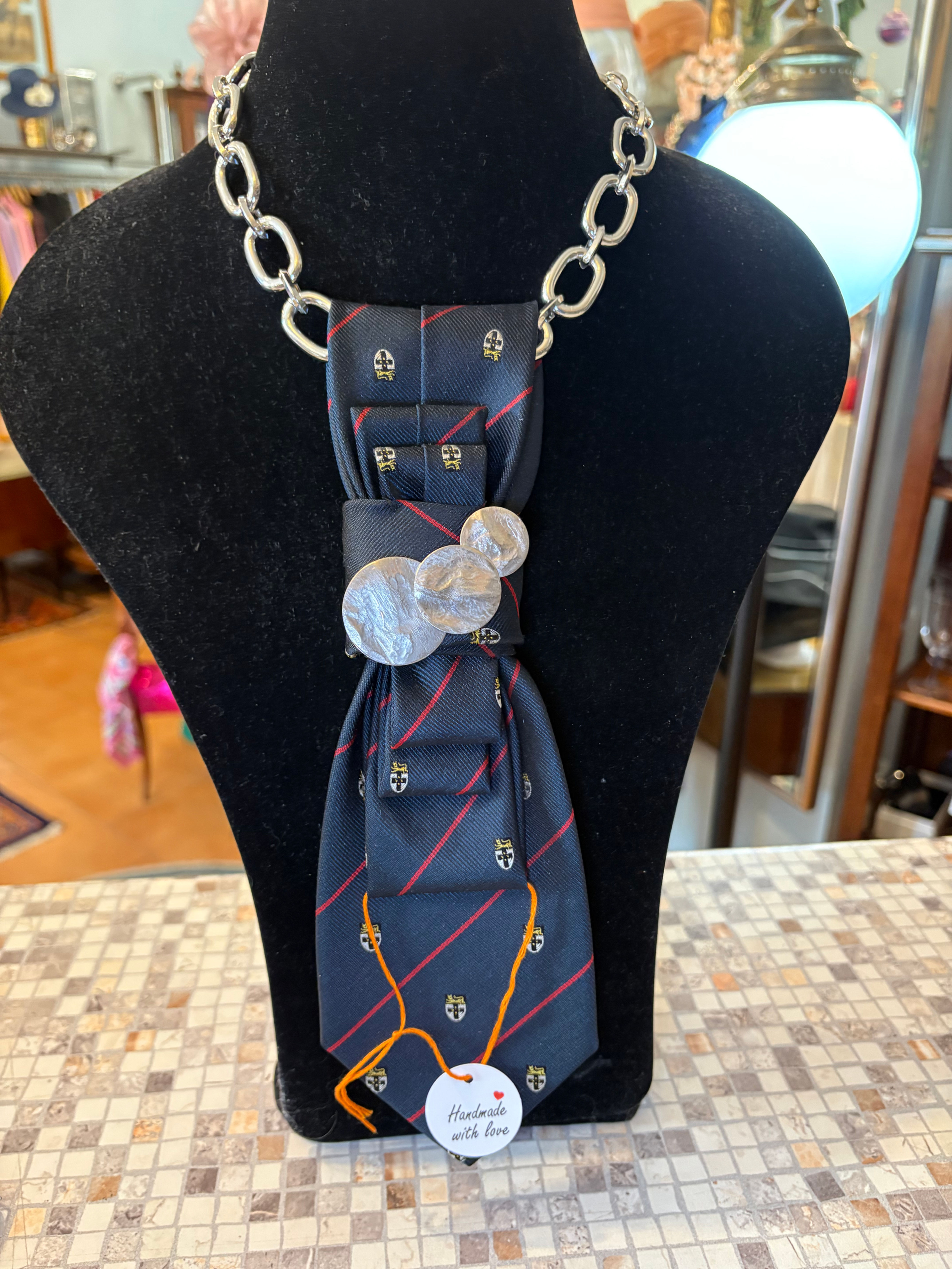 Cravatta collana gioiello 