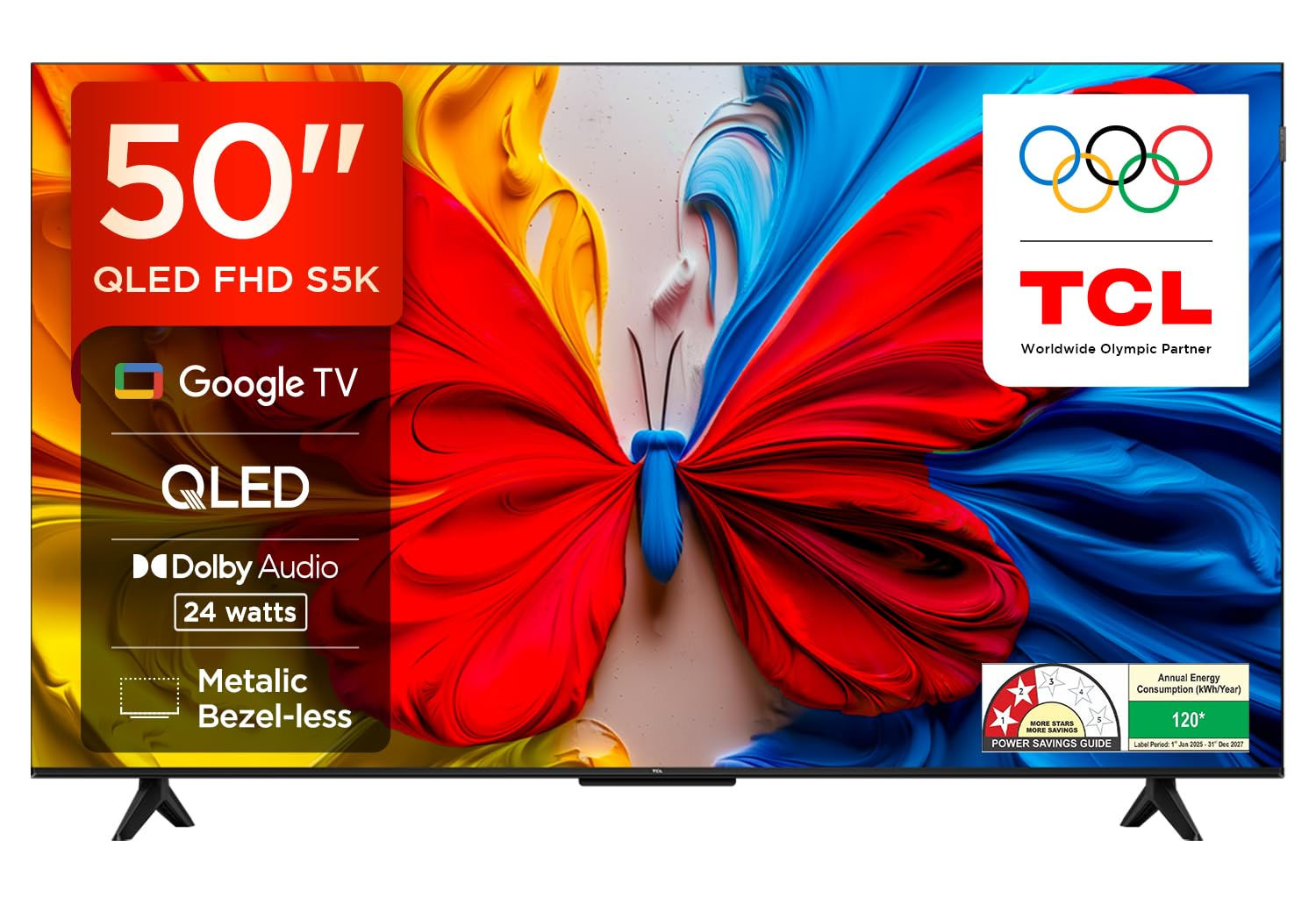 TCL 5OINCH 2KQLED FHD SMARTANDROID GOOGLE LED TV 50S5K