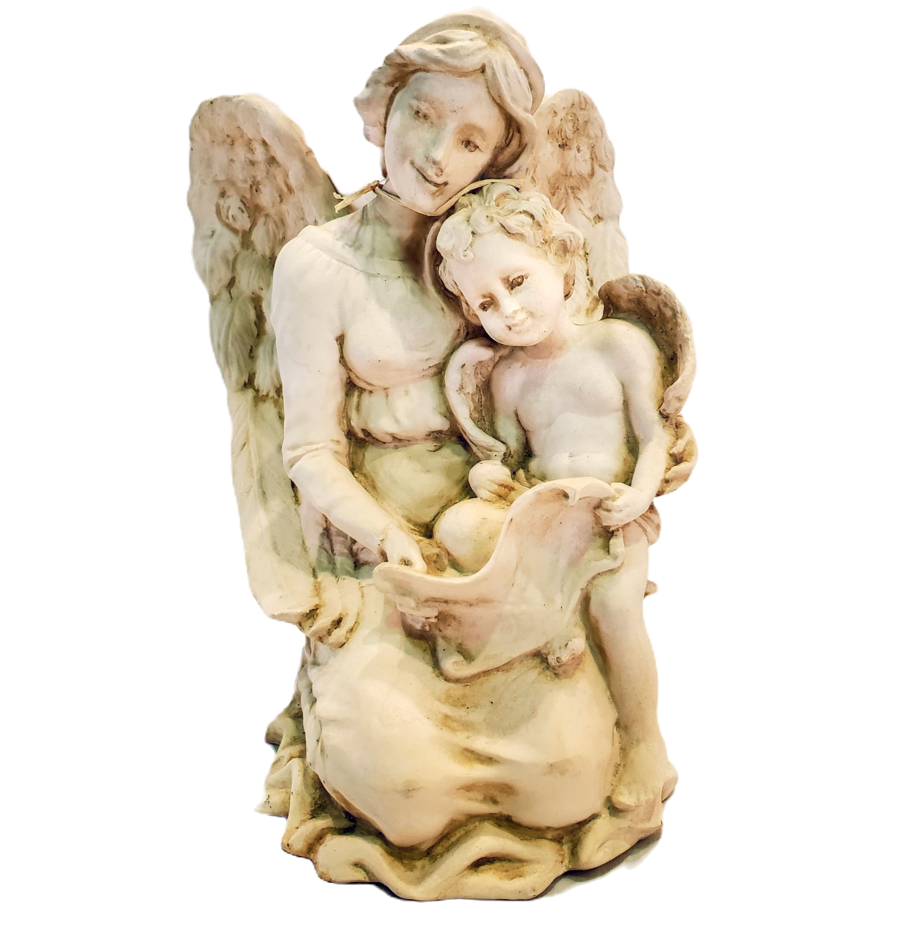 Statue Mother Angel with Child