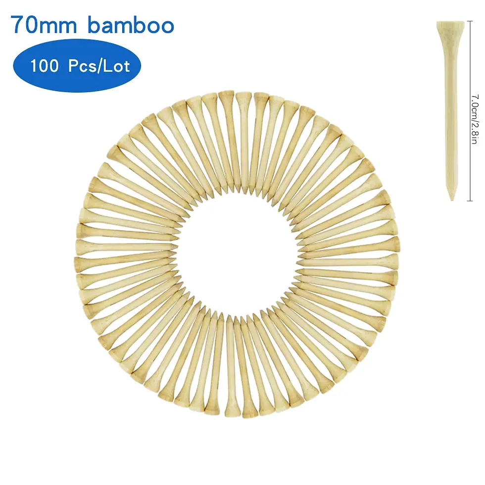 Miniatura: Pack 100 Pcs Golf Tees 4 Sizes Wooden Bamboo Golf Ball Holder Wholesale Golf