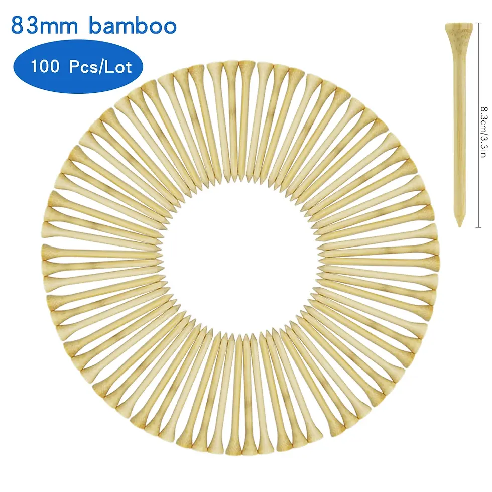 Thumbnail: Pack 100 Pcs Golf Tees 4 Sizes Wooden Bamboo Golf Ball Holder Wholesale Golf