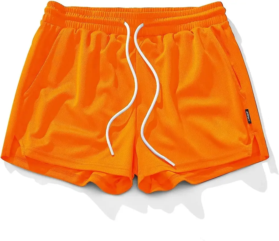 Thumbnail: AIMPACT Men's Gym Workout Shorts Mesh Lightweight Bodybuilding Shorts Training
