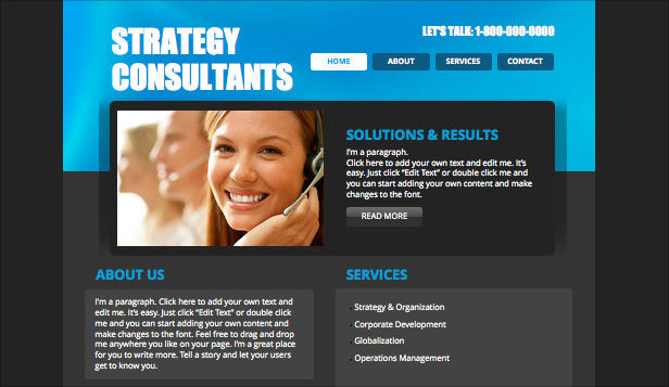 consulting coaching website templates business wix 2