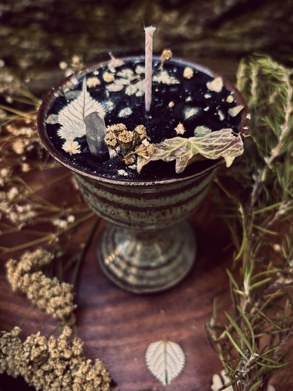 The Winter Wilderness ★ The Sacred Dark ★ Winter ★ Spell chalice candle
