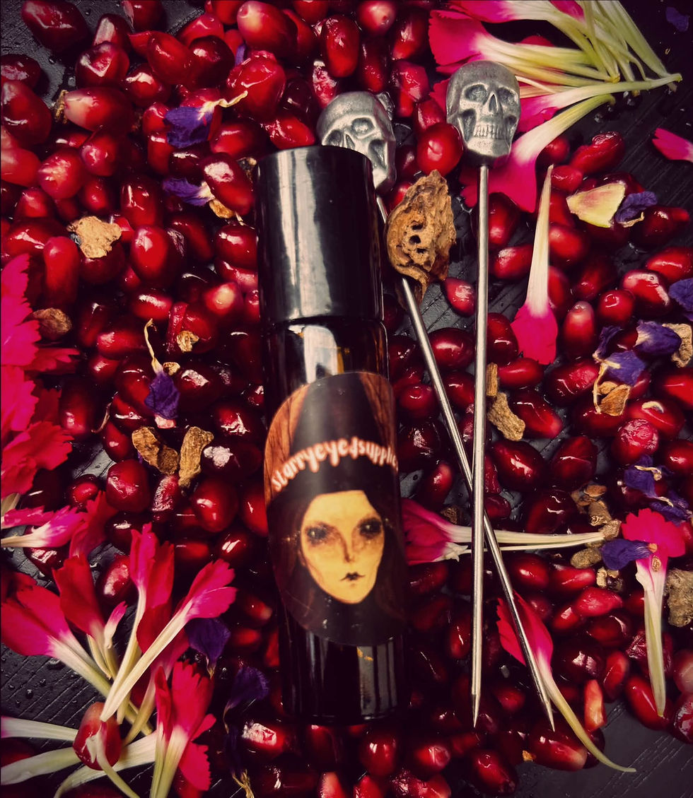 Thumbnail: Dark offering to the Death Gods ★ Anointing Spell Oil ★ Desire Magick