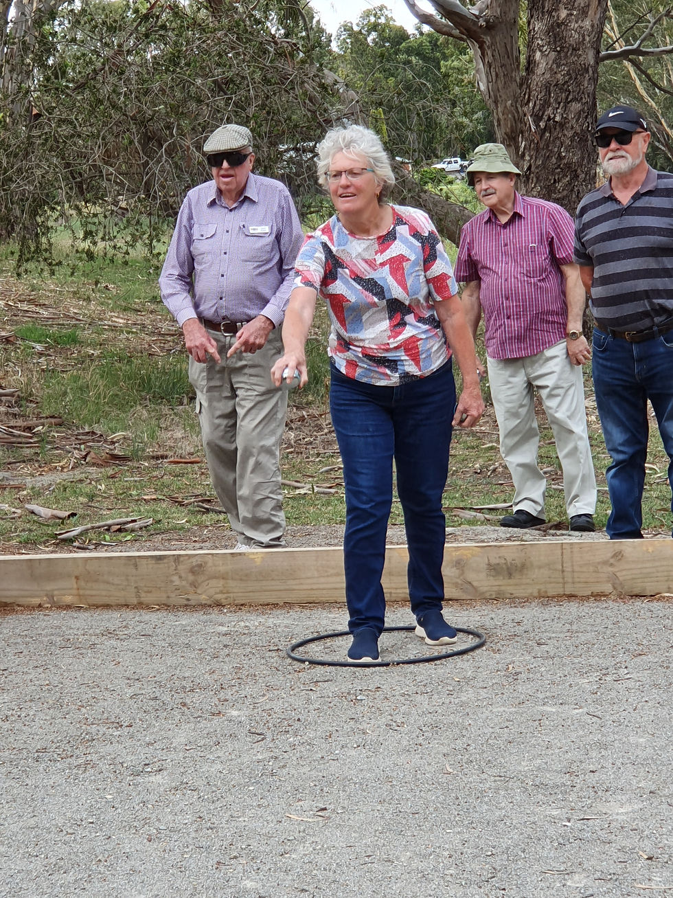 Petanque women hold their own
