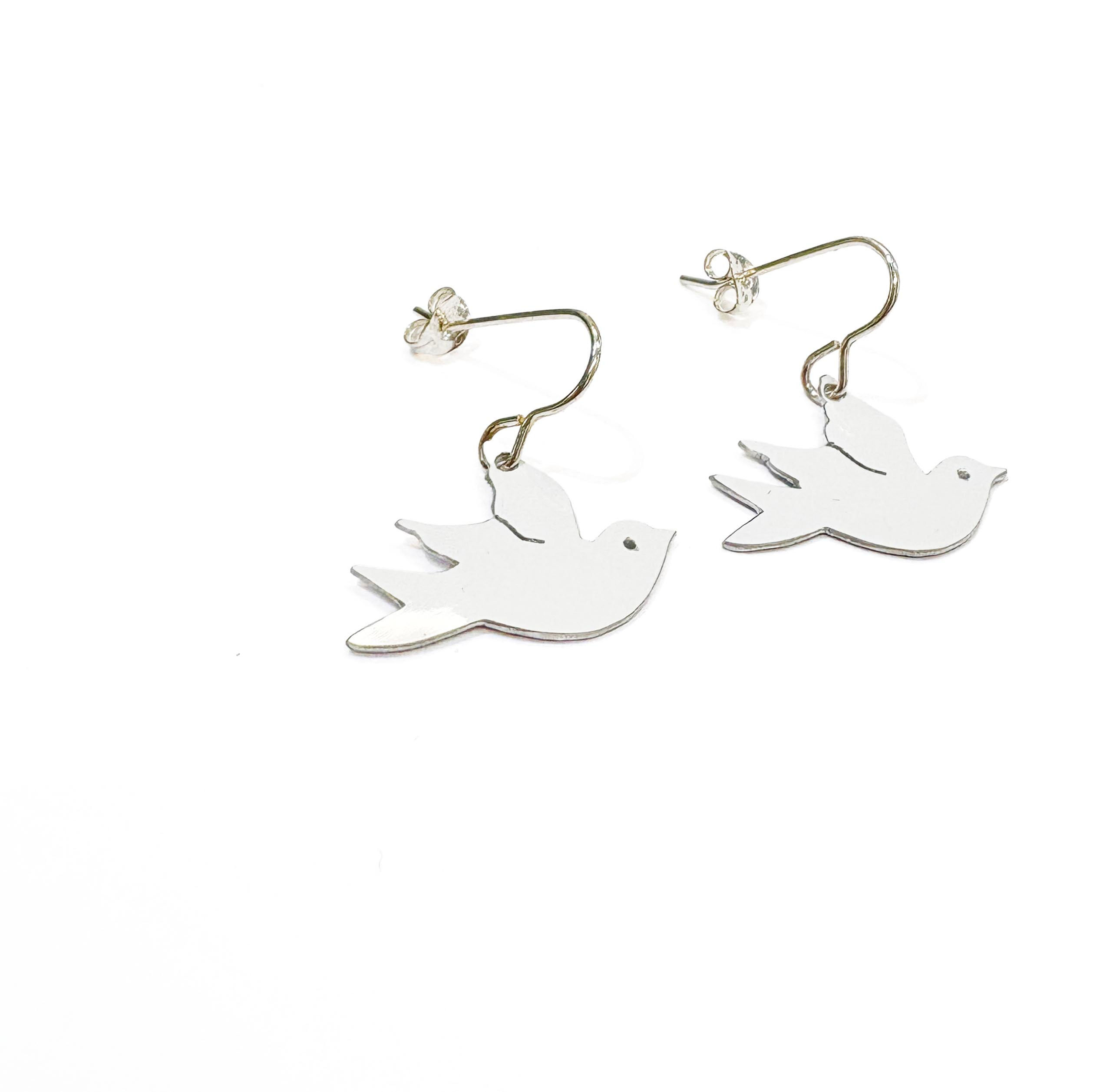 Abby Filer - dove earrings