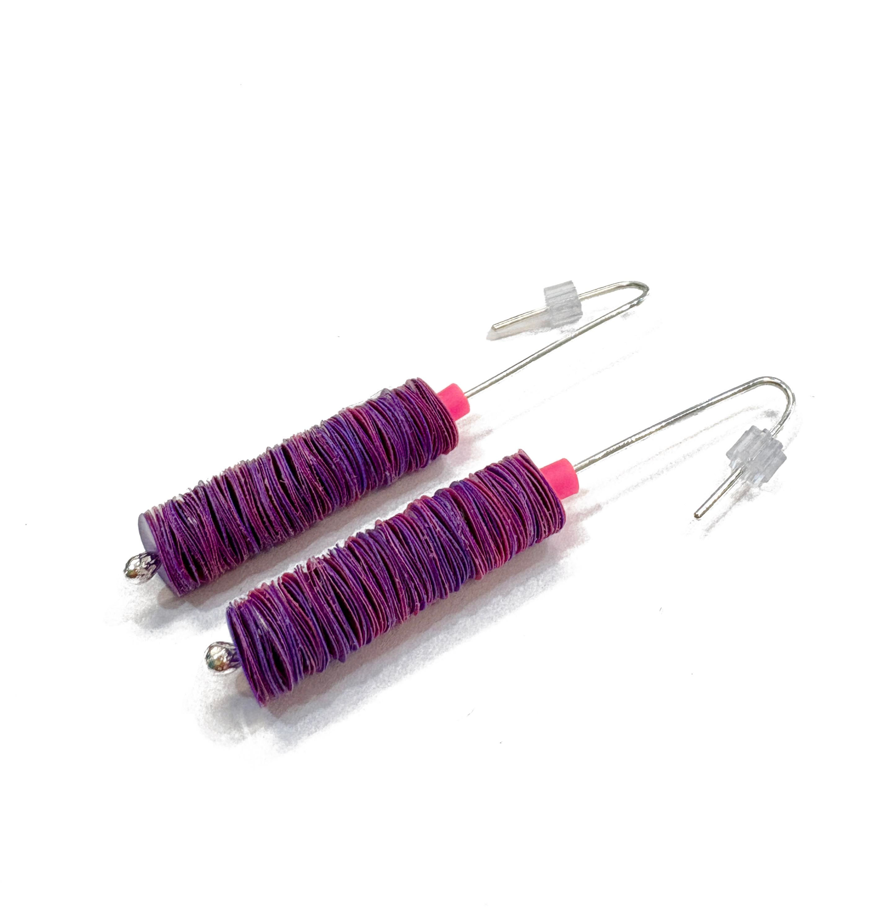 Rachel Darbourne - Purple and pink earrings