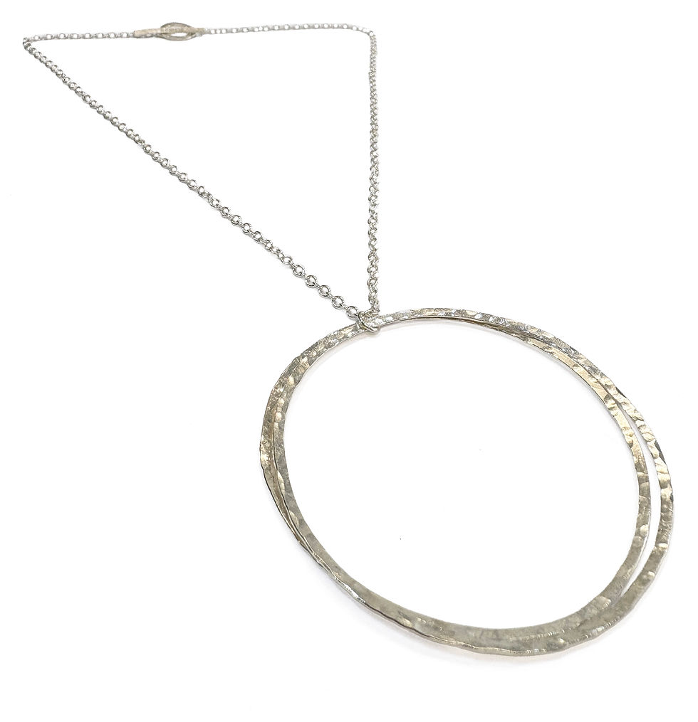 Thumbnail: large hoop necklace
