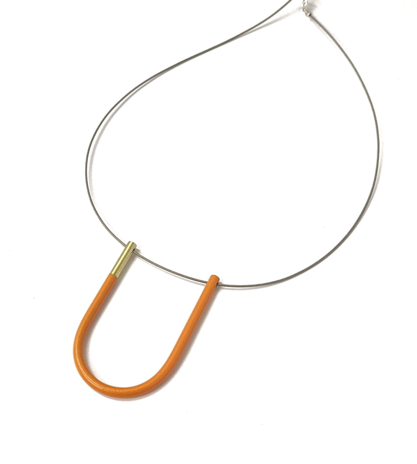 Rosina Beech - Orange U necklace
