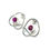 Thumbnail: Synthetic ruby earrings