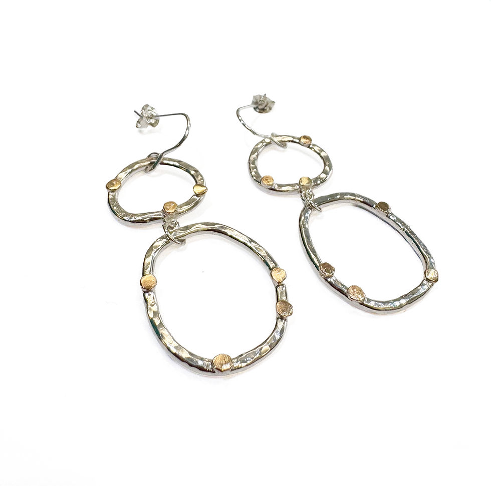Thumbnail: Abby Filer - silver and gold earrings