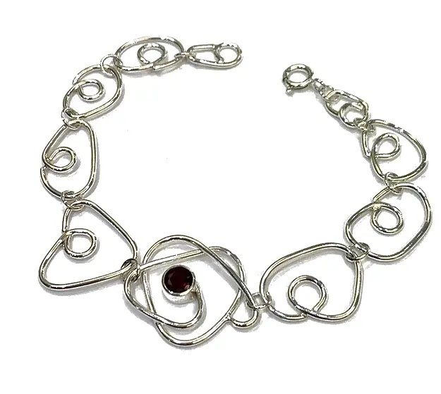 Abby Filer - wrapped garnet bracelet