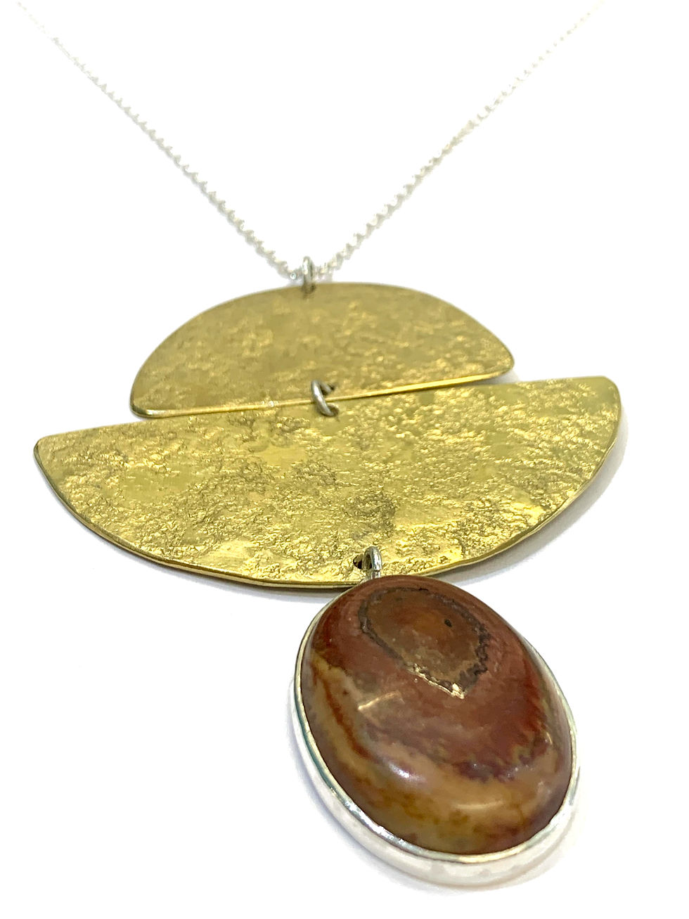 Thumbnail: Rebecca Freya Leetch - Picasso Jasper and brass necklace