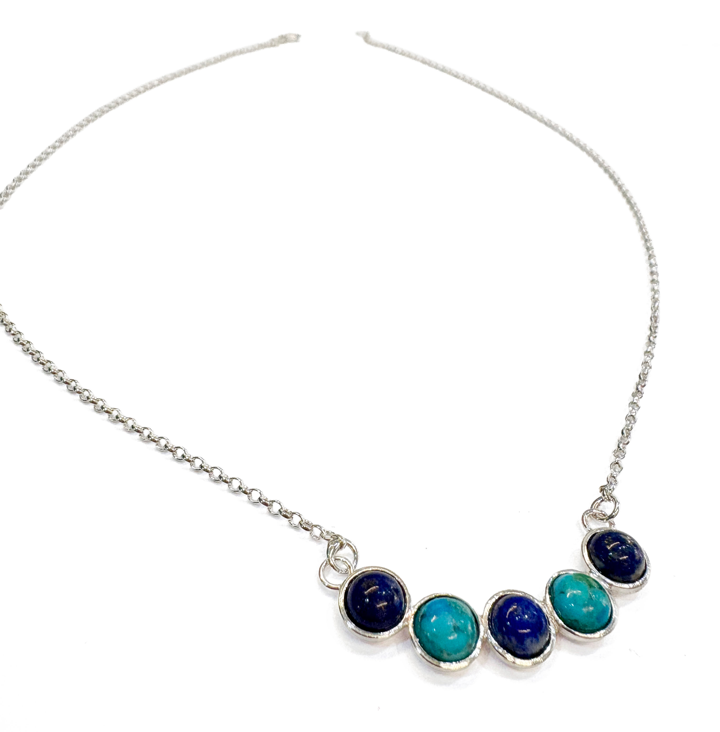 Turquoise and lapis lazuli necklace