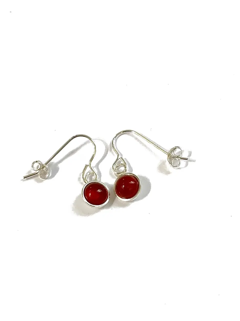 Abby Filer - carnelian dome earrings