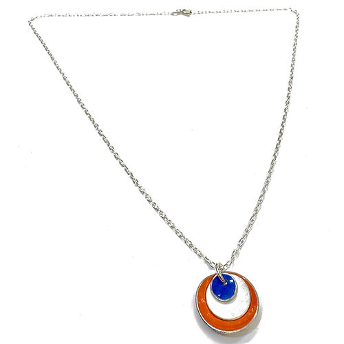Abby Filer - aluminium dome necklace