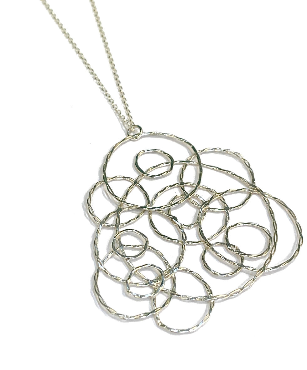 Thumbnail: Abby Filer - twisted hoop necklace