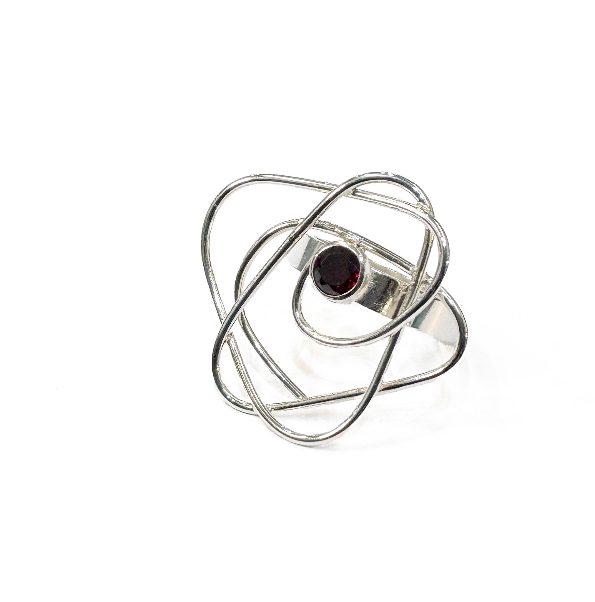 Abby Filer - wrapped garnet ring