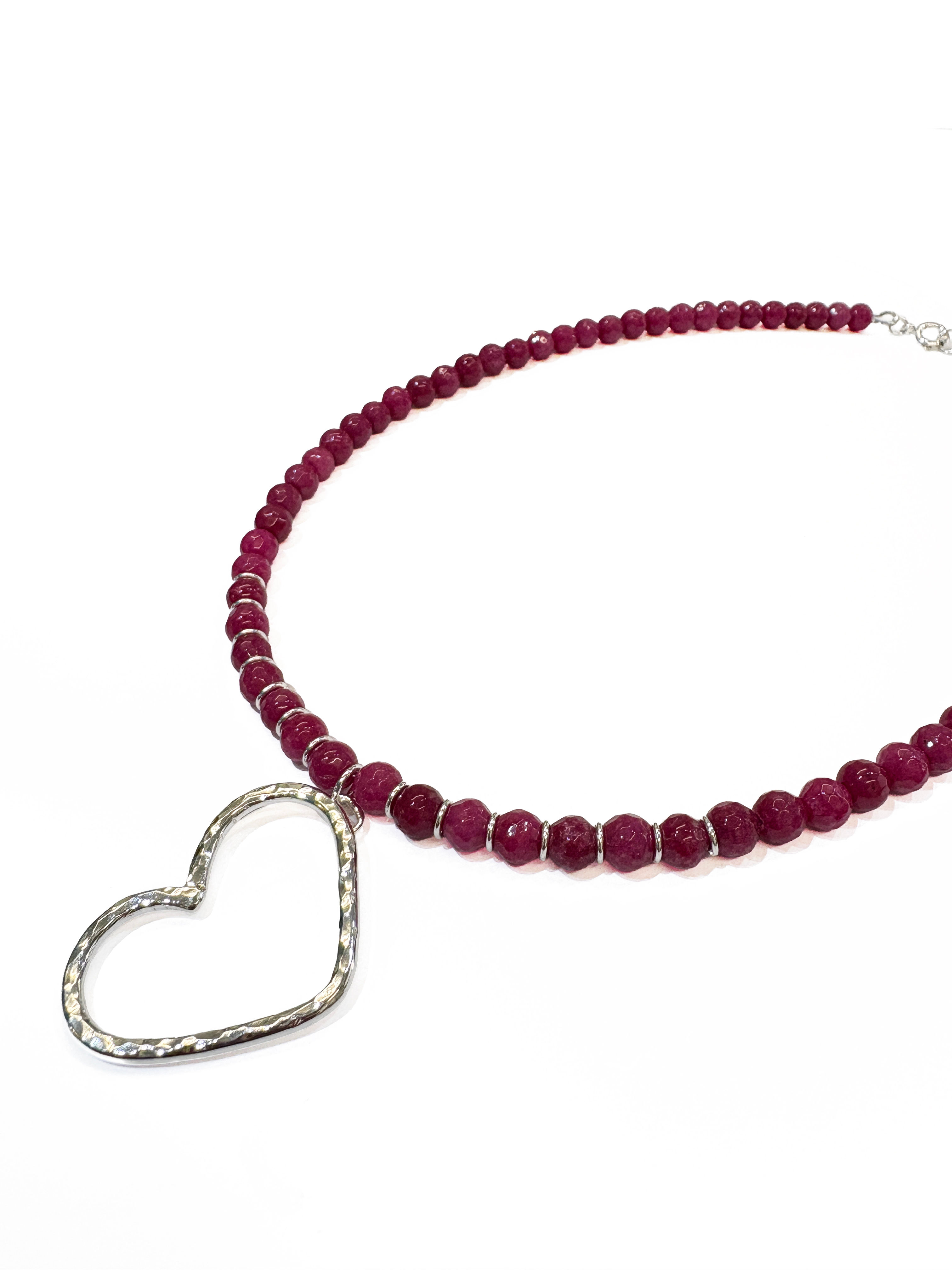Abby Filer - silver heart necklace