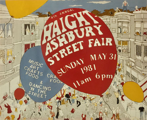 Haight-Ashbury Street Fair Poster Submission 1981 