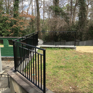 Julio fence by basement