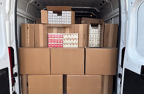 Asegura la Policía Estatal de Caminos cargamento de más de 80 mil paquetes de cigarrillos 