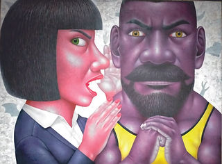 Whisper - by I Nyoman Masriadi - 150 x 200 cm - 2021 - Acrylic on Canvas (1).jpeg