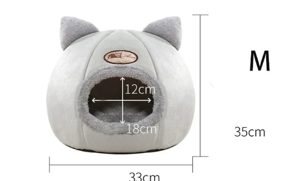 Thumbnail: CozyNest Large Winter Cat Sofa Bed