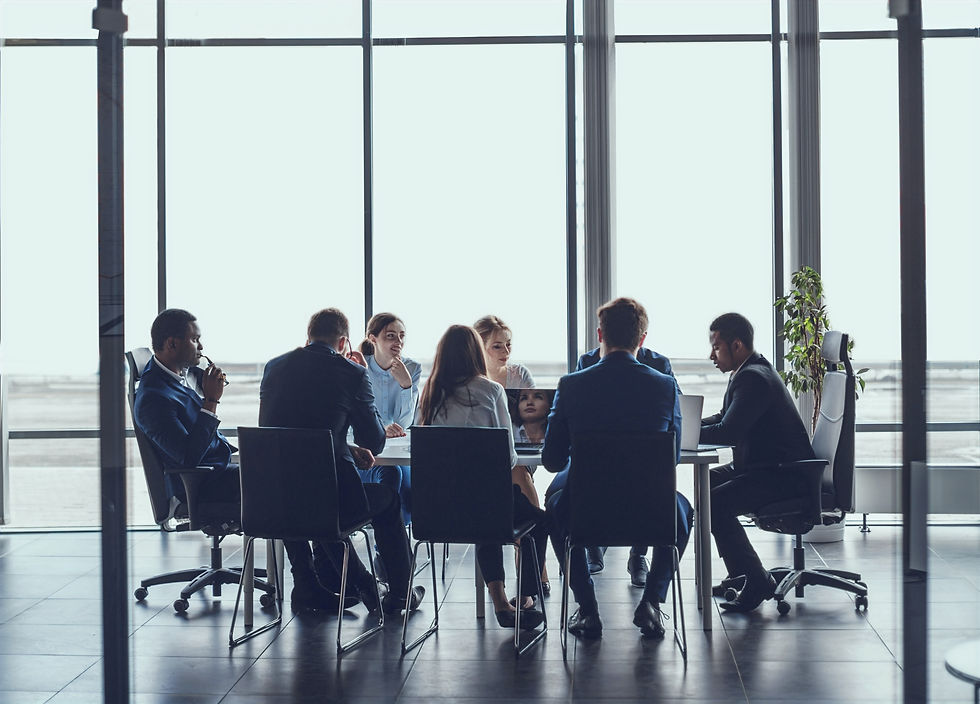 Business leaders collaborating in a modern boardroom, illustrating Killeen Search’s expert HVAC recruitment and executive search solutions.