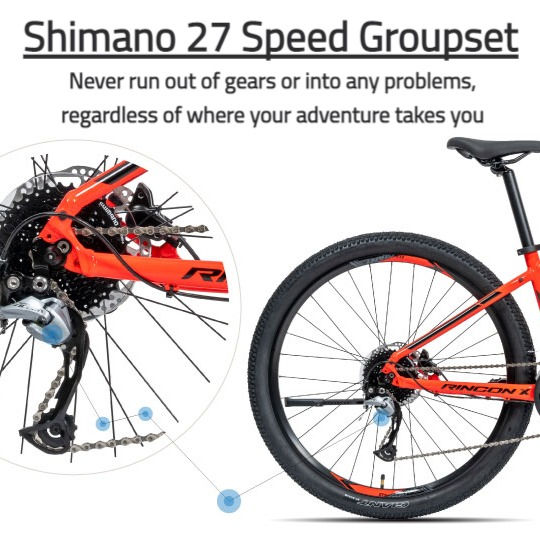 Thumbnail: Giant Rincon X Shimano 27 Speed Hydraulic Disc Mountain Bike